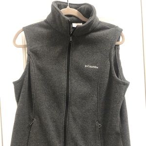 Gray Columbia Fleece Vest Women’s Large